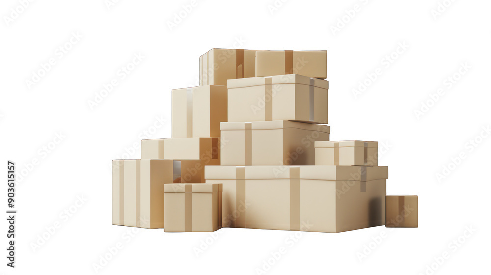cardboard boxes isolated on white background cardboard boxes isolated on white background
