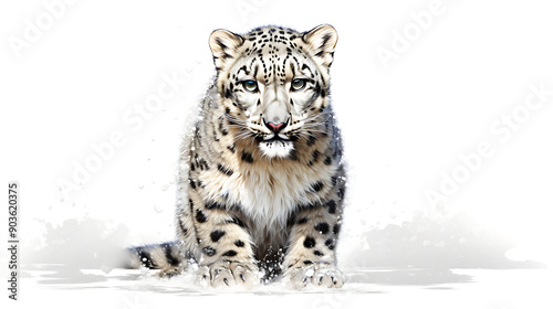 snow leopard cub