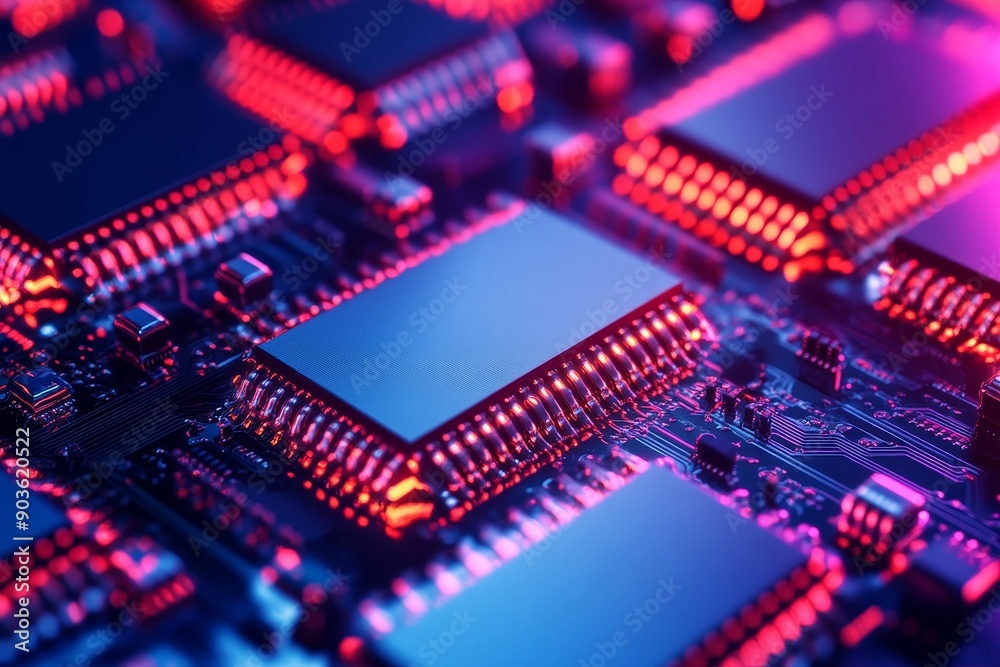 Detailed view of quantum computing memory units, with a focus on the ...