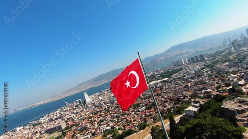 Shooting the waving Turkish flag with FPV drone