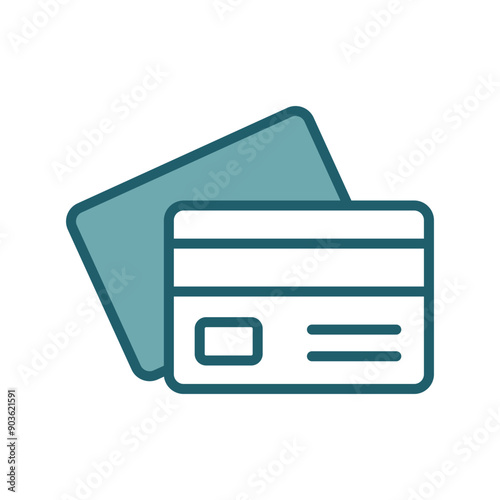 credit card icon vector design template simple and clean