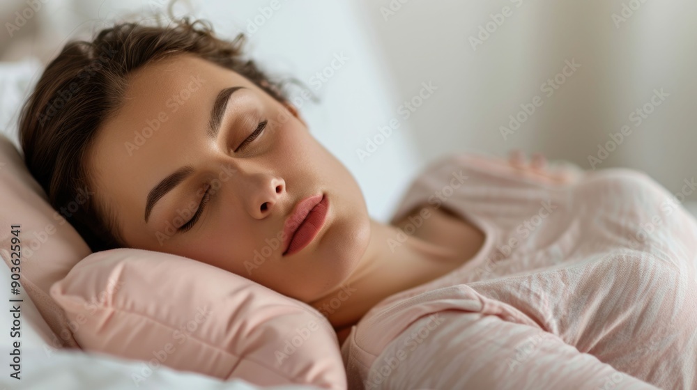 Expectant mother sleeping comfortably with a maternity pillow in a cozy dimly lit bedroom creating a serene and tranquil atmosphere for rest and relaxation during pregnancy Expectant mother sleeping comfortably with a maternity pillow in a cozy dimly lit bedroom creating a serene and tranquil atmosphere for rest and relaxation during pregnancy