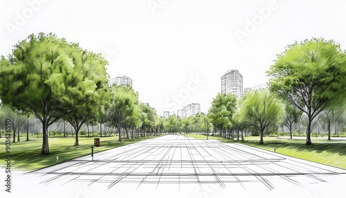 Calm in the City: Green Park Sketch