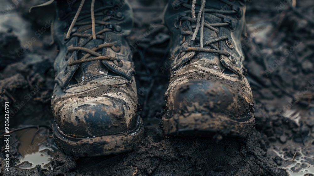 Dirty Shoes Close Up Dirty Shoes Close Up