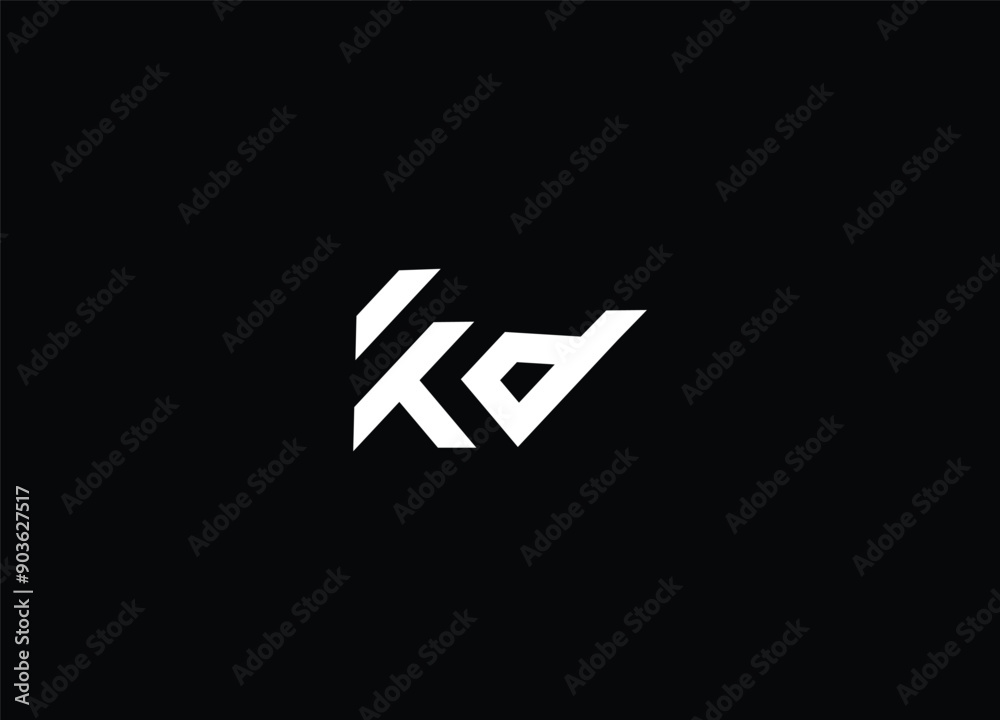 KD modern Logo Design And Letter Logo icon design KD modern Logo Design And Letter Logo icon design