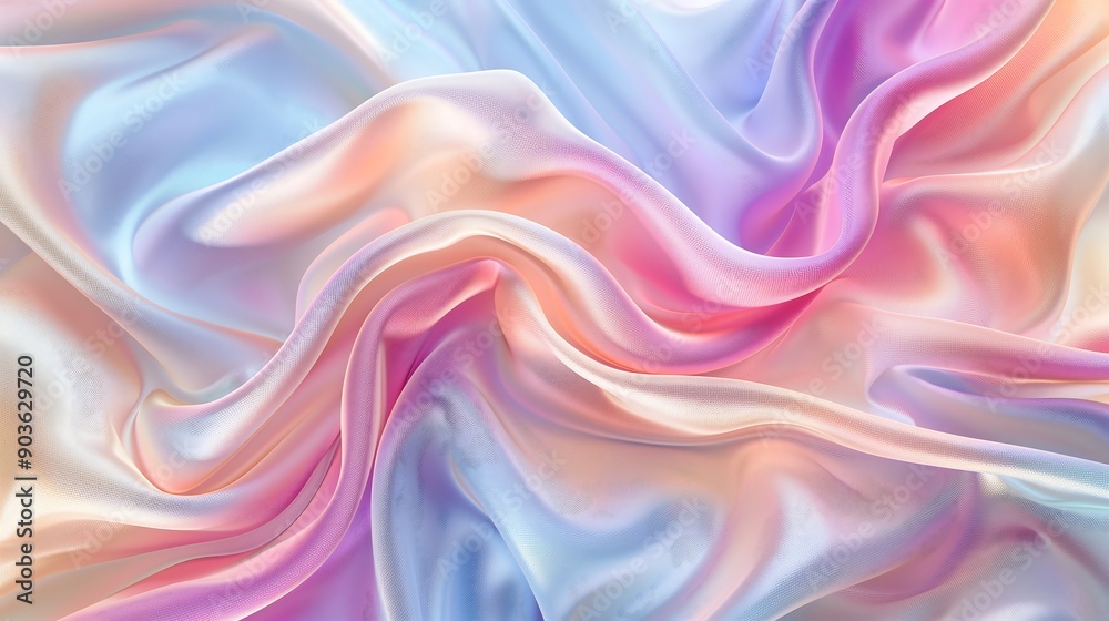 Obraz premium Abstract Pastel Silk Drapery
