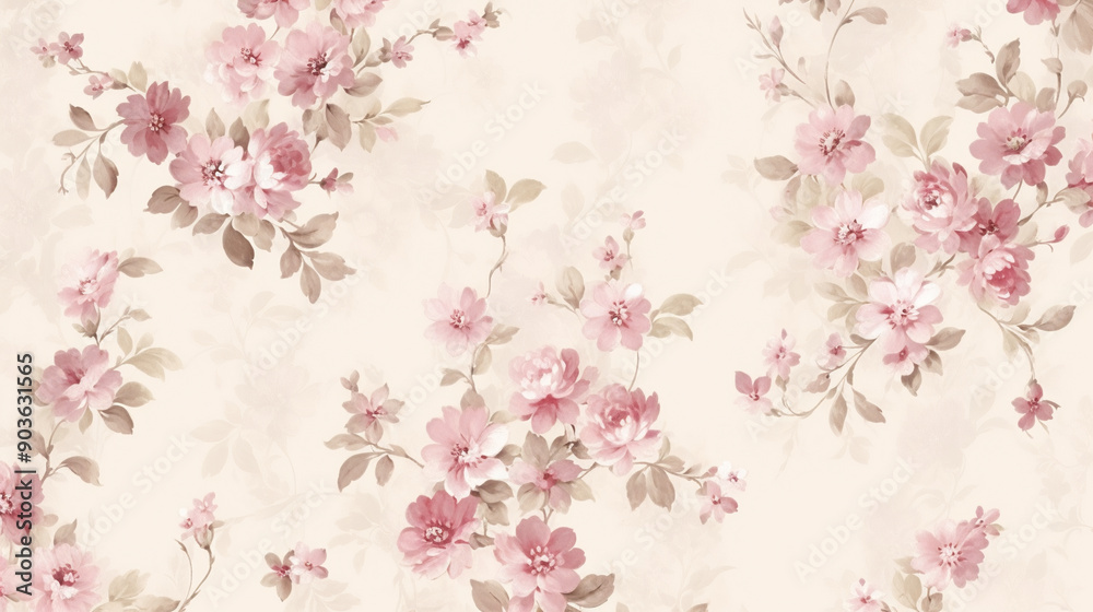A delicate floral pattern in soft pinks and whites, with small flowers scattered across the background. patterns, background, wallpaper. A delicate floral pattern in soft pinks and whites, with small flowers scattered across the background. patterns, background, wallpaper.