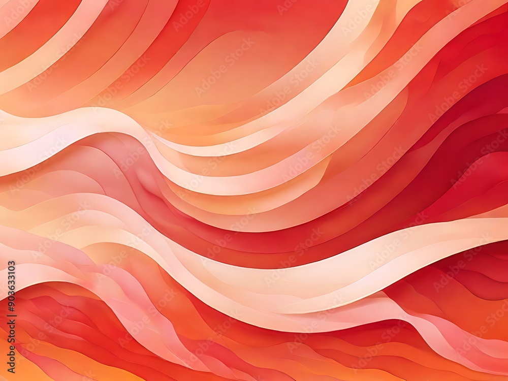 Illustrate a gradient wave pattern in soft red, capturing the warmth of fall. Illustrate a gradient wave pattern in soft red, capturing the warmth of fall.