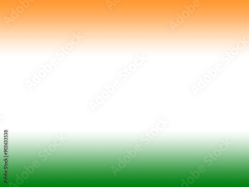 India Independence day themed gradient orange and green transparent background with copy space, PNG vector illustration.