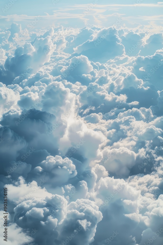 Fototapeta premium Clouds from airplane window