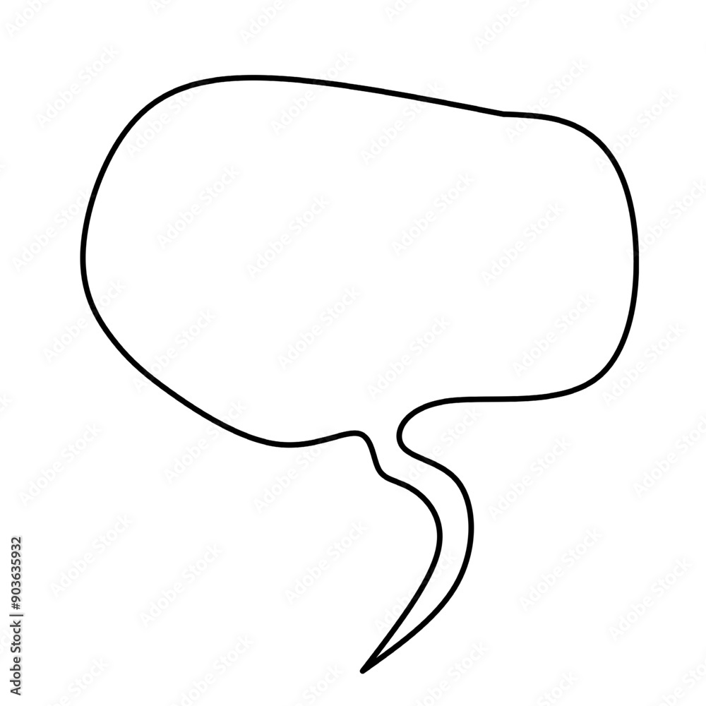 Speech bubble isolated in white background Speech bubble isolated in white background