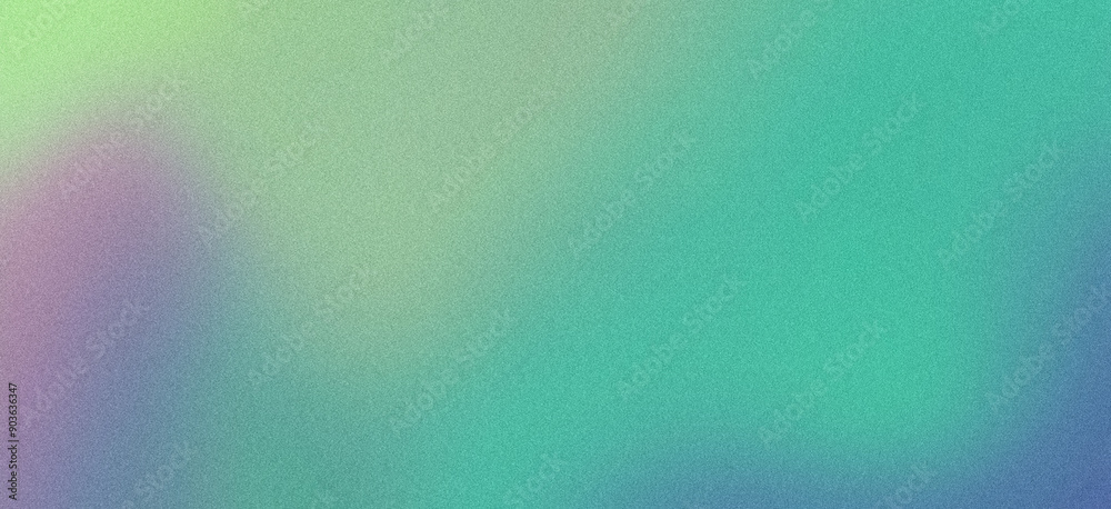 Abstract background with grainy texture and a color gradient shifting from purple to green Abstract background with grainy texture and a color gradient shifting from purple to green
