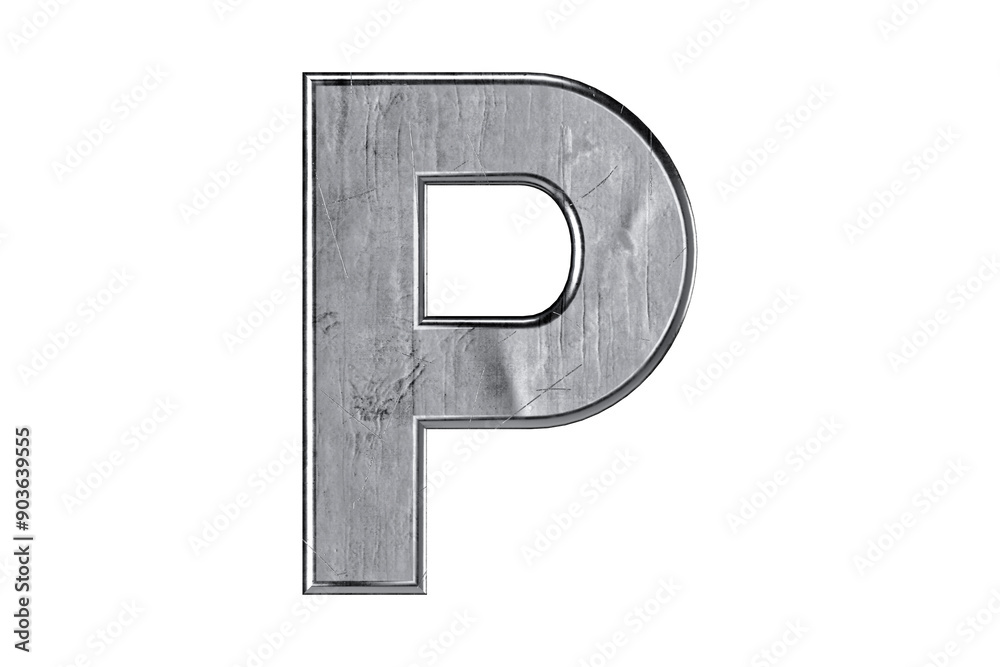 Letters made of rough, scratched and damaged metal. 3d illustration of iron alphabet isolated on white background Letters made of rough, scratched and damaged metal. 3d illustration of iron alphabet isolated on white background