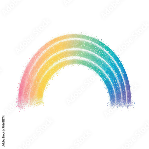 Colorful dotted gradient rainbow