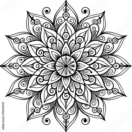 hand-drawn-paisley-floral-ornament  vector