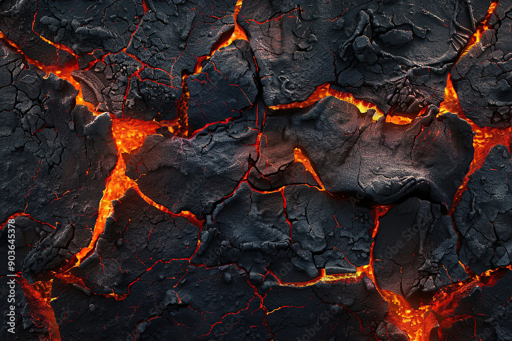 Generative ai on theme of erupting volcano with cascading hot lava surrounded thick white smoke Generative ai on theme of erupting volcano with cascading hot lava surrounded thick white smoke