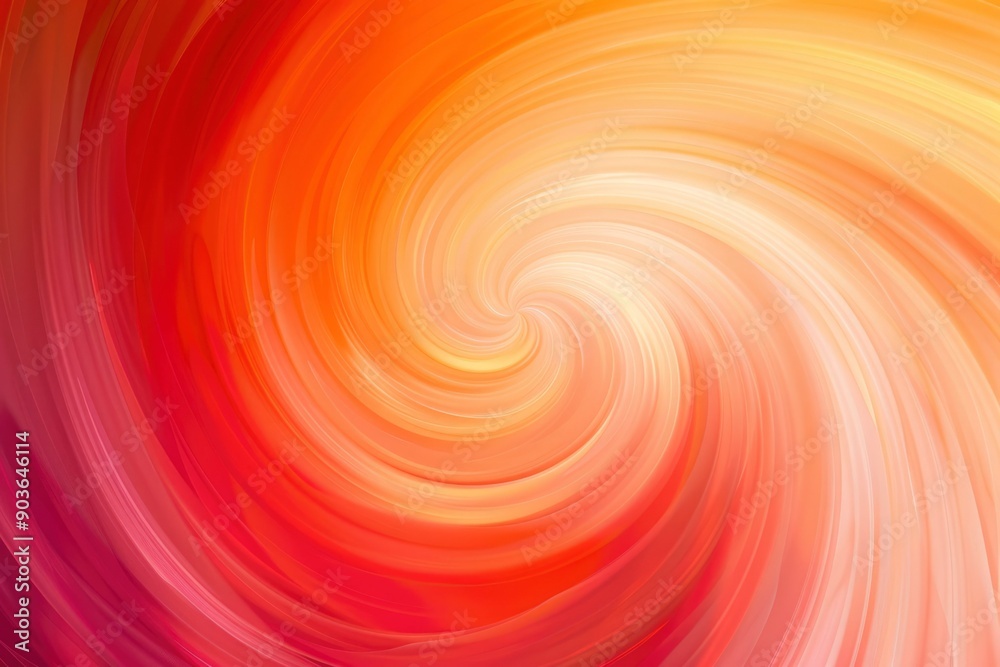 Obraz premium Abstract Swirling Orange and Red Gradient