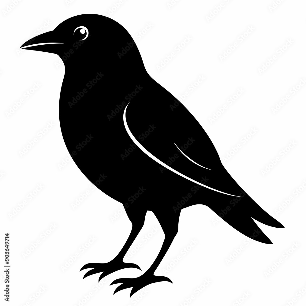 Fototapeta premium Bird Black silhouette