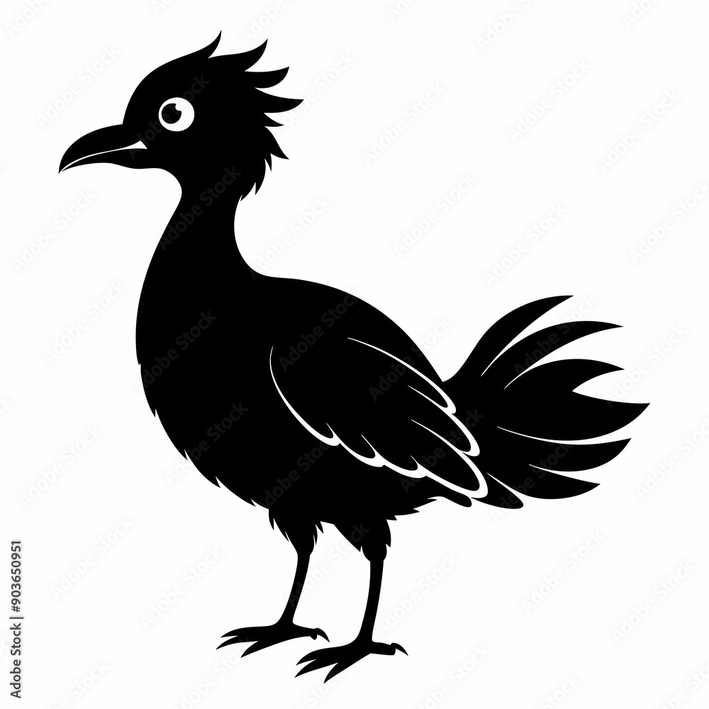 Fototapeta premium Bird Black silhouette