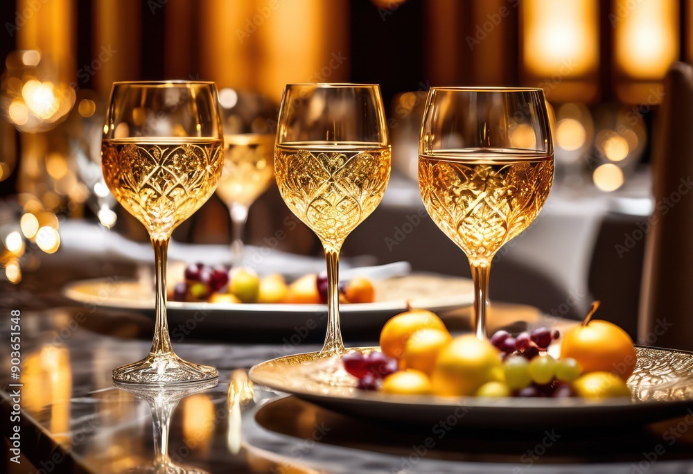 elegant wine glasses reflecting light polished marble capturing sophistication style fine dining decor, elegance, reflection, surface, shine, tableware elegant wine glasses reflecting light polished marble capturing sophistication style fine dining decor, elegance, reflection, surface, shine, tableware