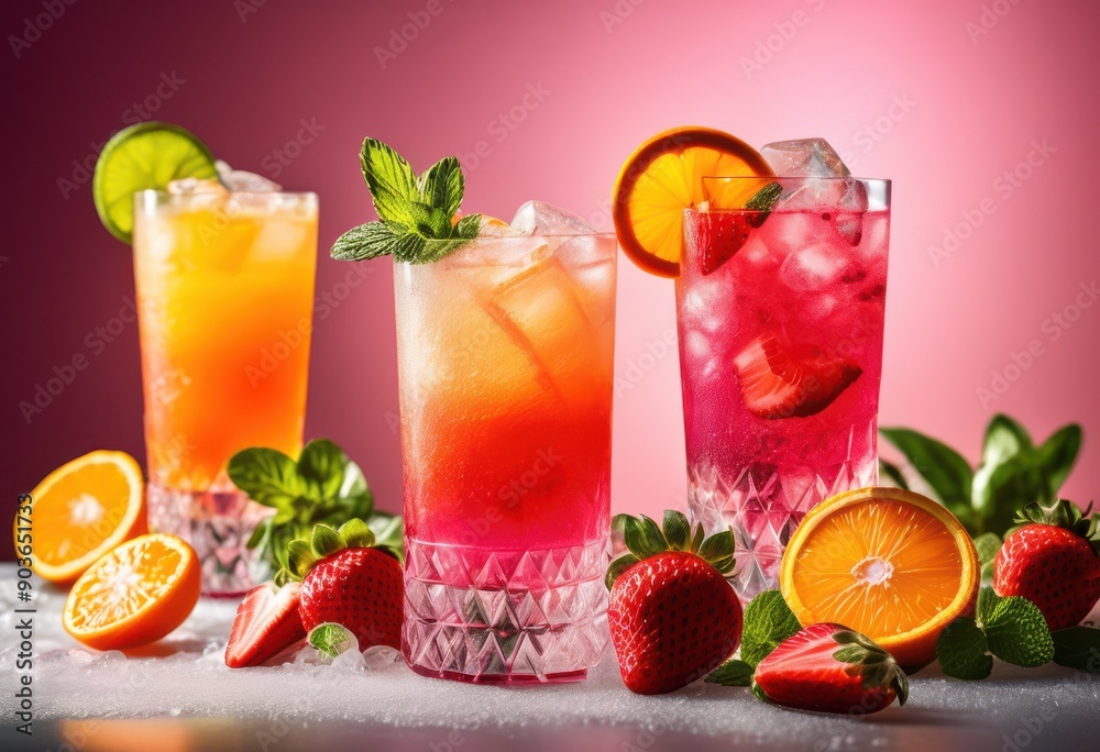 vibrant refreshing mocktails featuring fresh garnishes colorful unique flavors perfect summer beverage experience, cocktail, drink, fruit, herb, lemon, lime vibrant refreshing mocktails featuring fresh garnishes colorful unique flavors perfect summer beverage experience, cocktail, drink, fruit, herb, lemon, lime