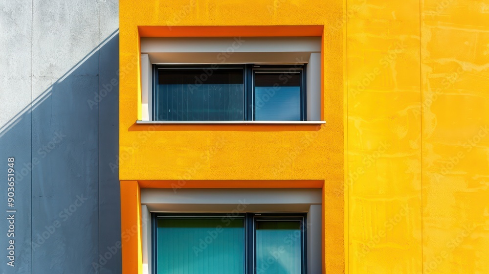 Architectural details of urban buildings in a downtown district Architectural details of urban buildings in a downtown district