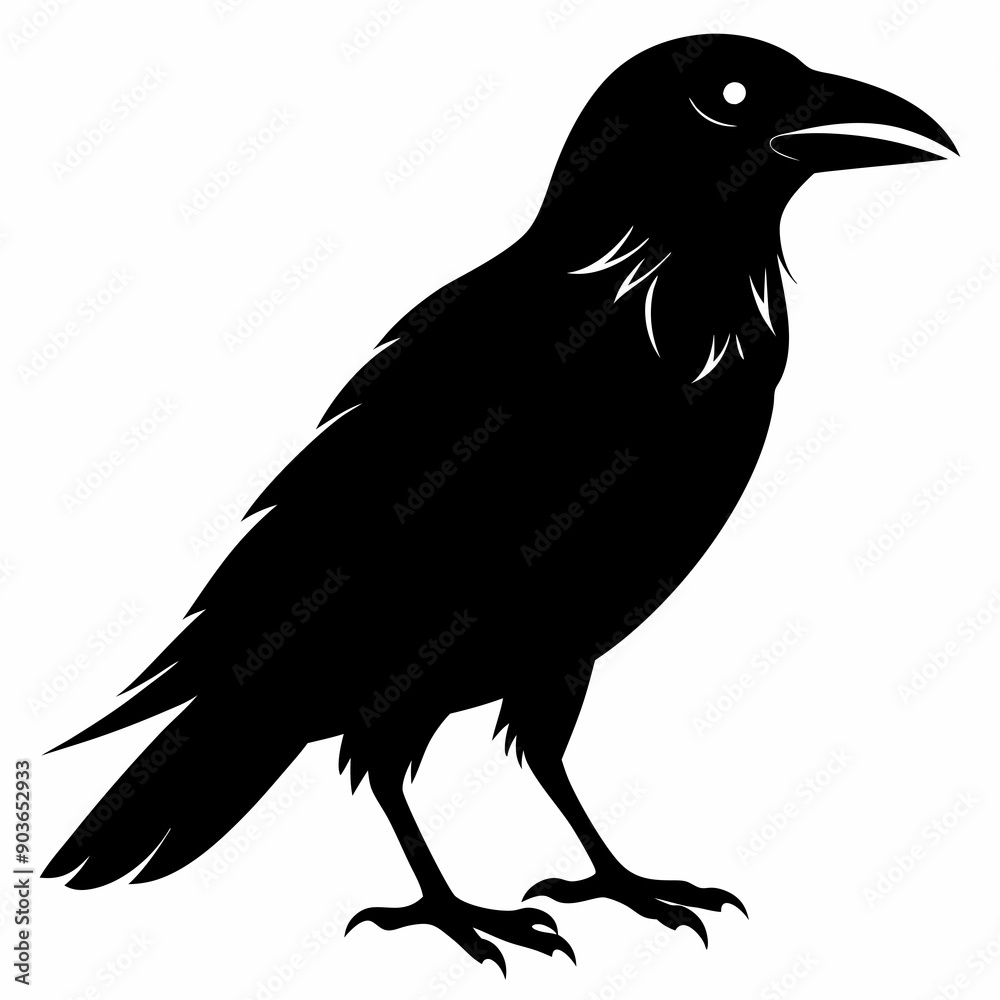 Obraz premium Crow Black silhouette