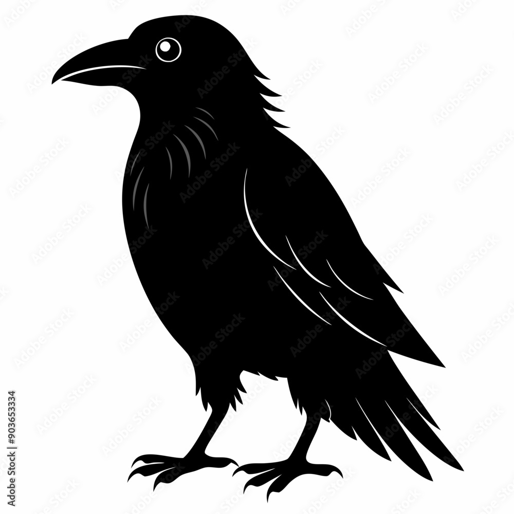 Obraz premium Crow Black silhouette