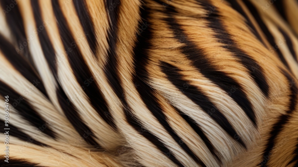 Close-up of a tiger stripe Close-up of a tiger stripe