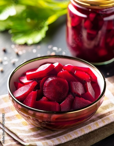 Pickled red beet  photo