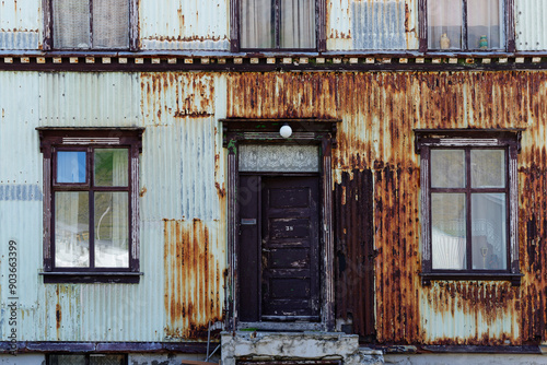 altes Haus in Ísafjörður, Westfjorde, Island