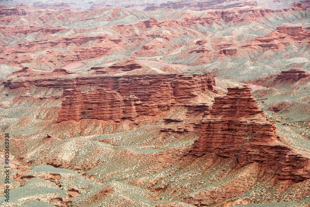 Photo of Danxia Landform in Gansu Province, China Photo of Danxia Landform in Gansu Province, China