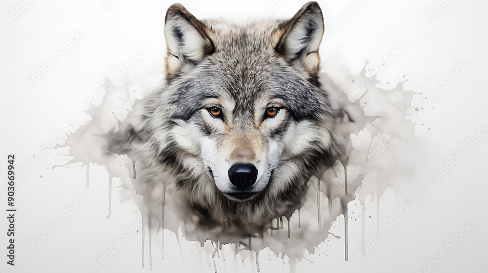 wolf in the snow wolf in the snow