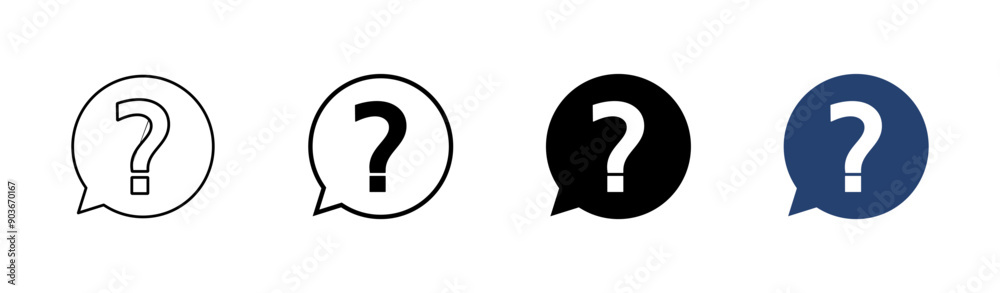 Question icon set. question mark icon vector. Question icon set. question mark icon vector.