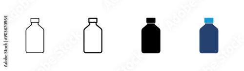 Bottle icon set. bottle vector icon