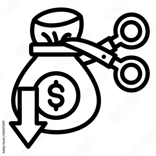 Cost Cutting Icon