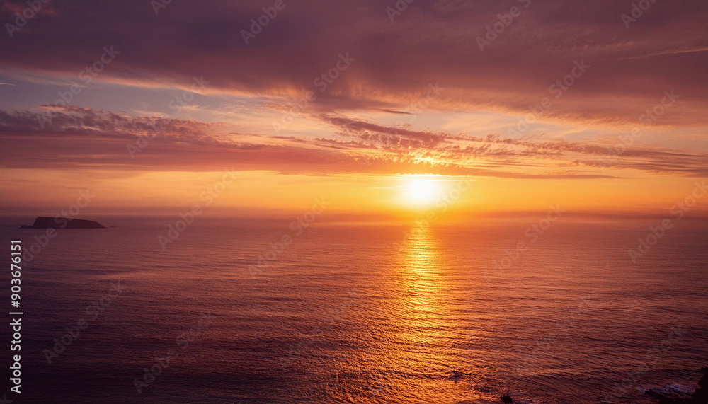 Obraz premium sunset over the ocean