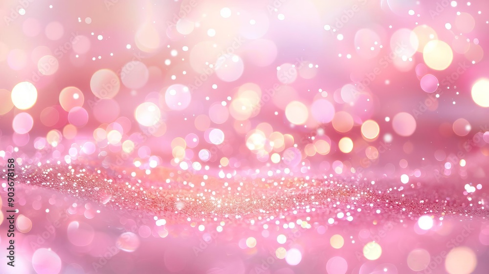 Shiny background with pink and gold blurred sparkle, luxurious shine Shiny background with pink and gold blurred sparkle, luxurious shine