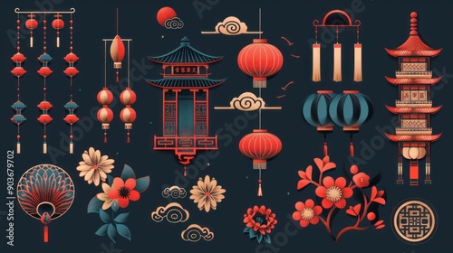 Chinese New Year Celebration Illustration photo