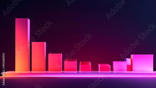 Professional Business Presentation Background with Geometric Shapes