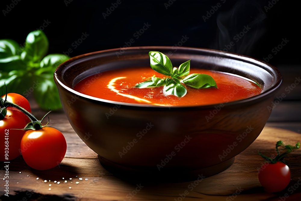 tomato soup with basil tomato soup with basil