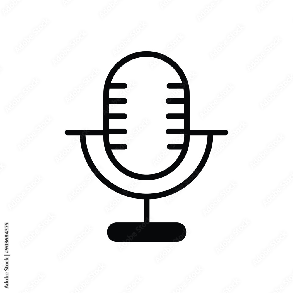 Microphone vector icon Microphone vector icon