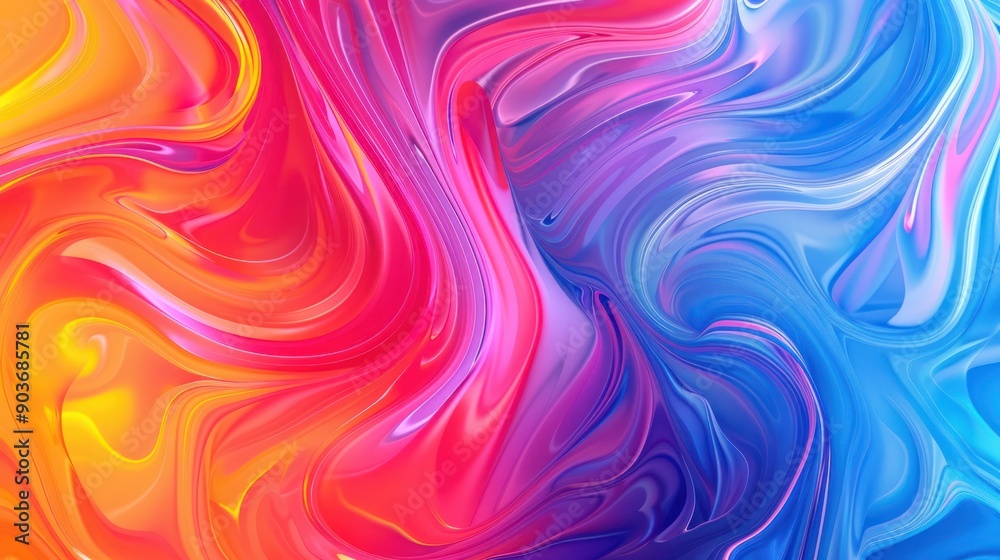 Fototapeta premium An abstract background with swirling colorful patterns and gradients