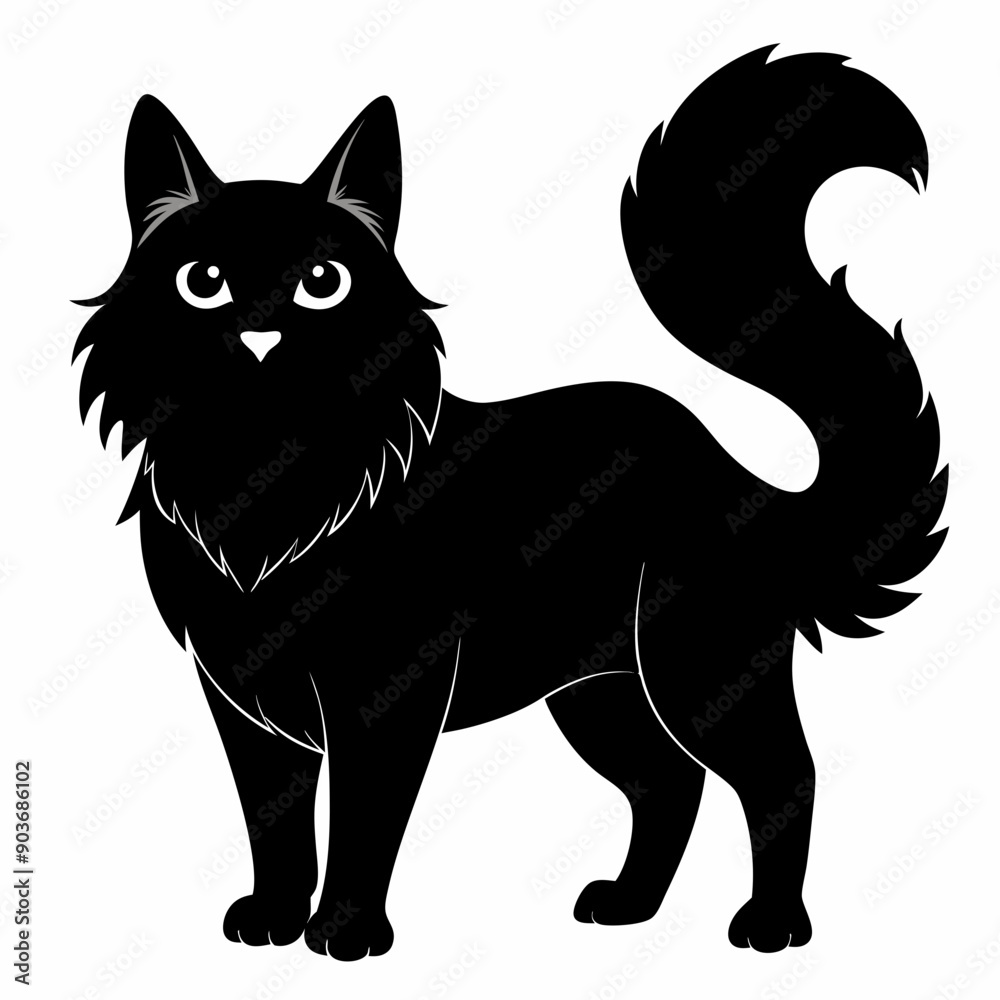 Fototapeta premium Bulldog Black silhouette