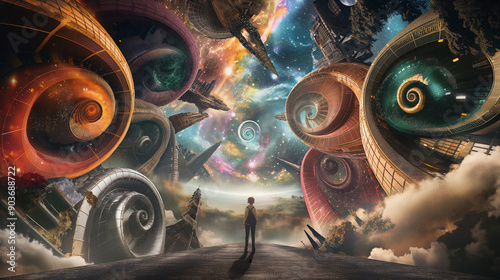 character stands at the crossroads of the multiverse