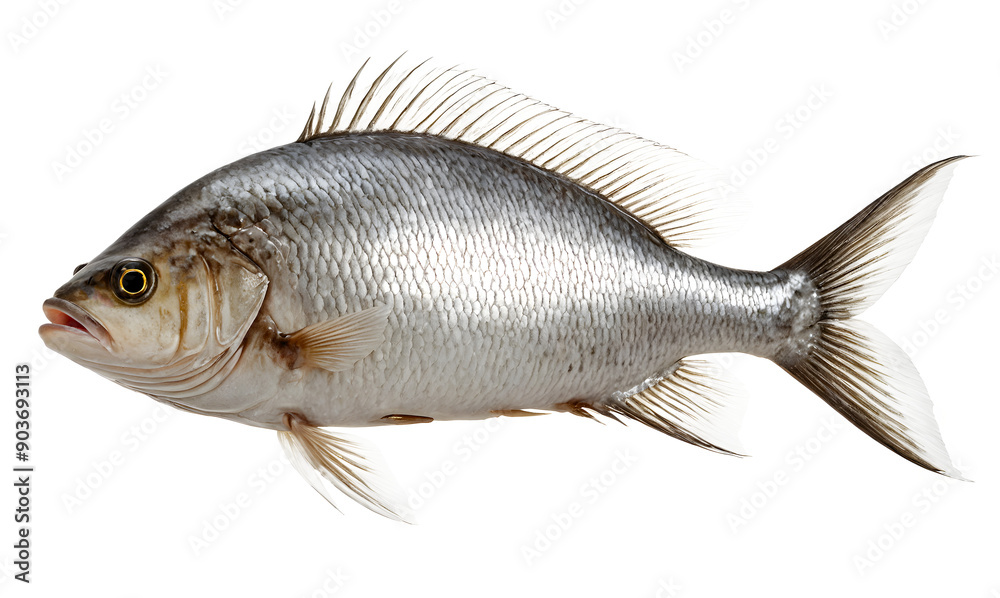 Freshwater Fish Isolated on White Background Freshwater Fish Isolated on White Background
