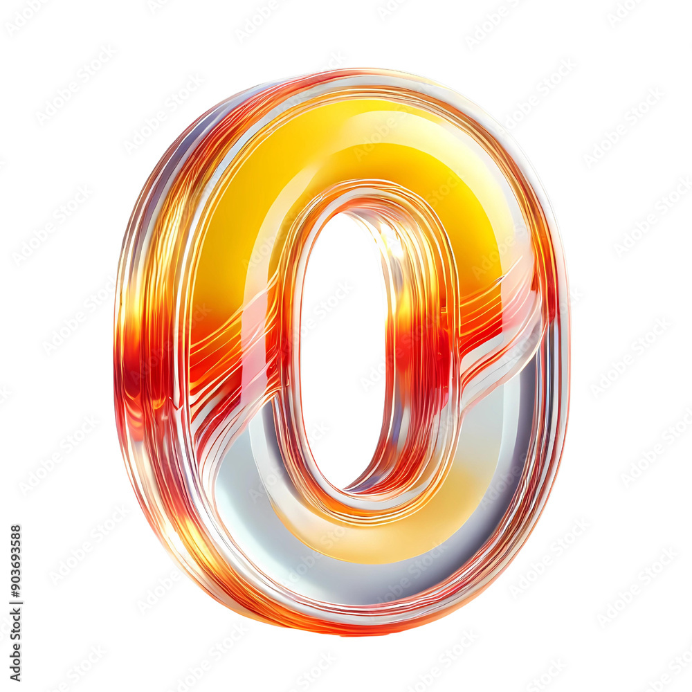 3d number zero 3d number zero