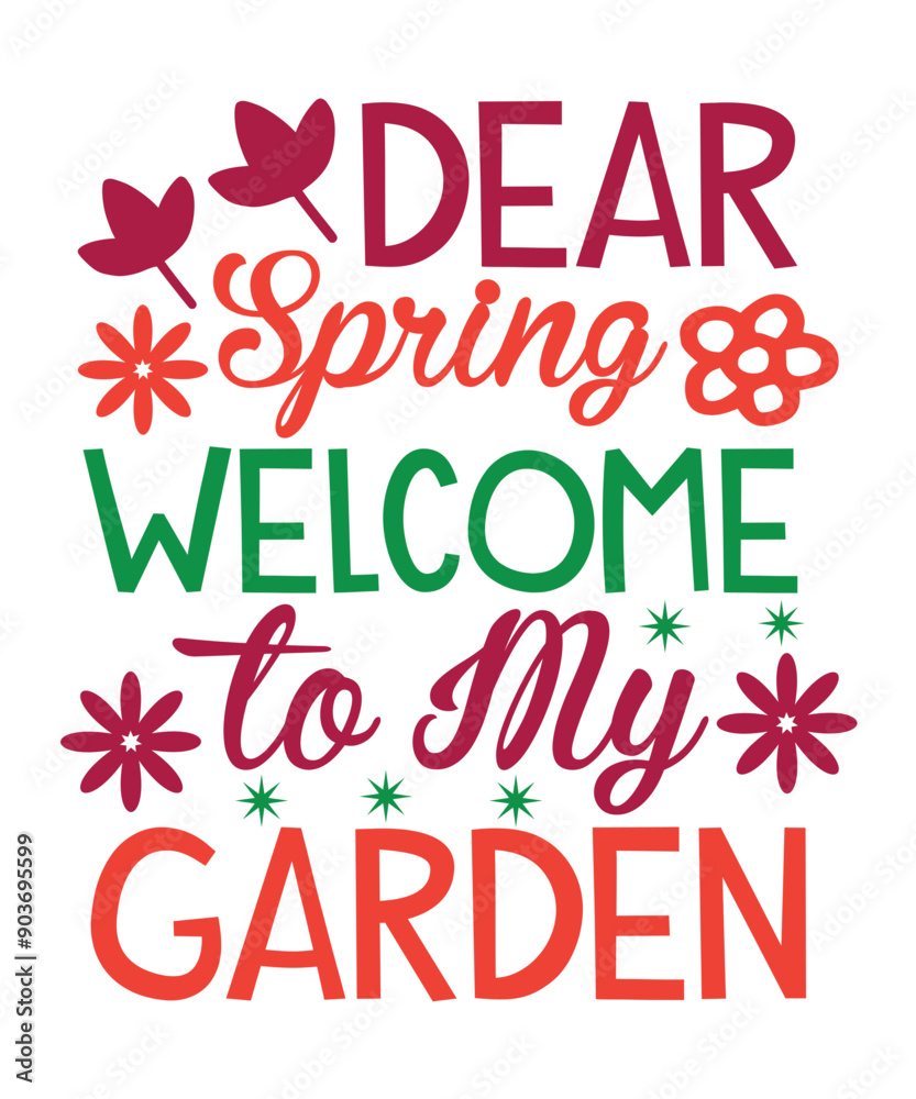 Obraz premium Spring SVG Bundle, Easter SVG Bundle, Welcome Spring SVG, Flower svg, Hello Spring,Easter svg for Kids, Easter Bunny svg,Spring shirt design