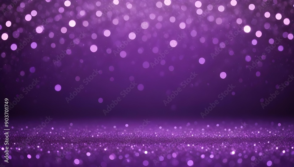 Sparkling purple glitter background with blurred bokeh lights Sparkling purple glitter background with blurred bokeh lights