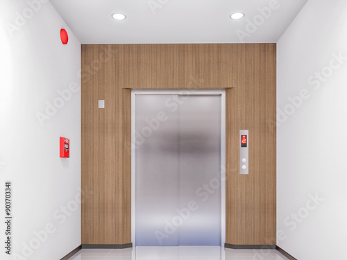 elevator in low rise office building